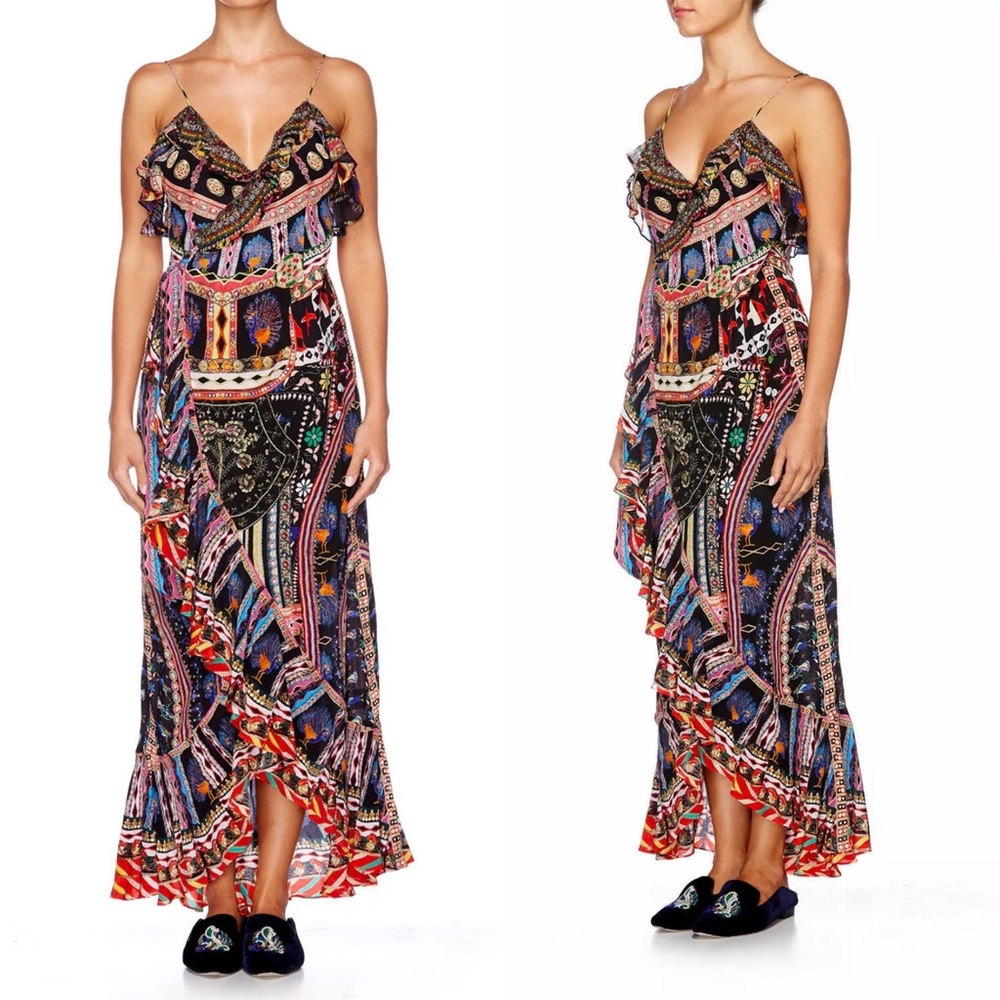 Camilla wrap maxi dress XS - Picture 3 of 7